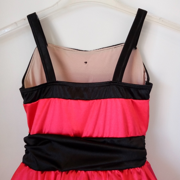 Dance Recital Costume Child-Medium or Large Red NEW Toule Pageant - Picture 7 of 12